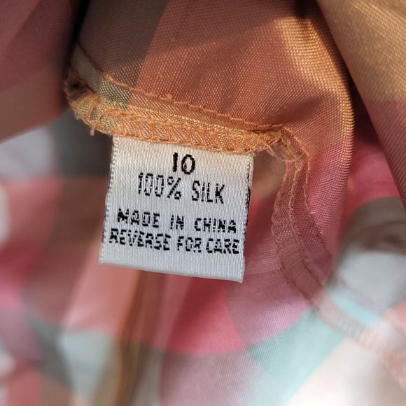 Travis Ayers Polyester Suit 3 Piece Jacket Pants Silk Sleeveless Blouse Size 10 - Picture 7 of 16